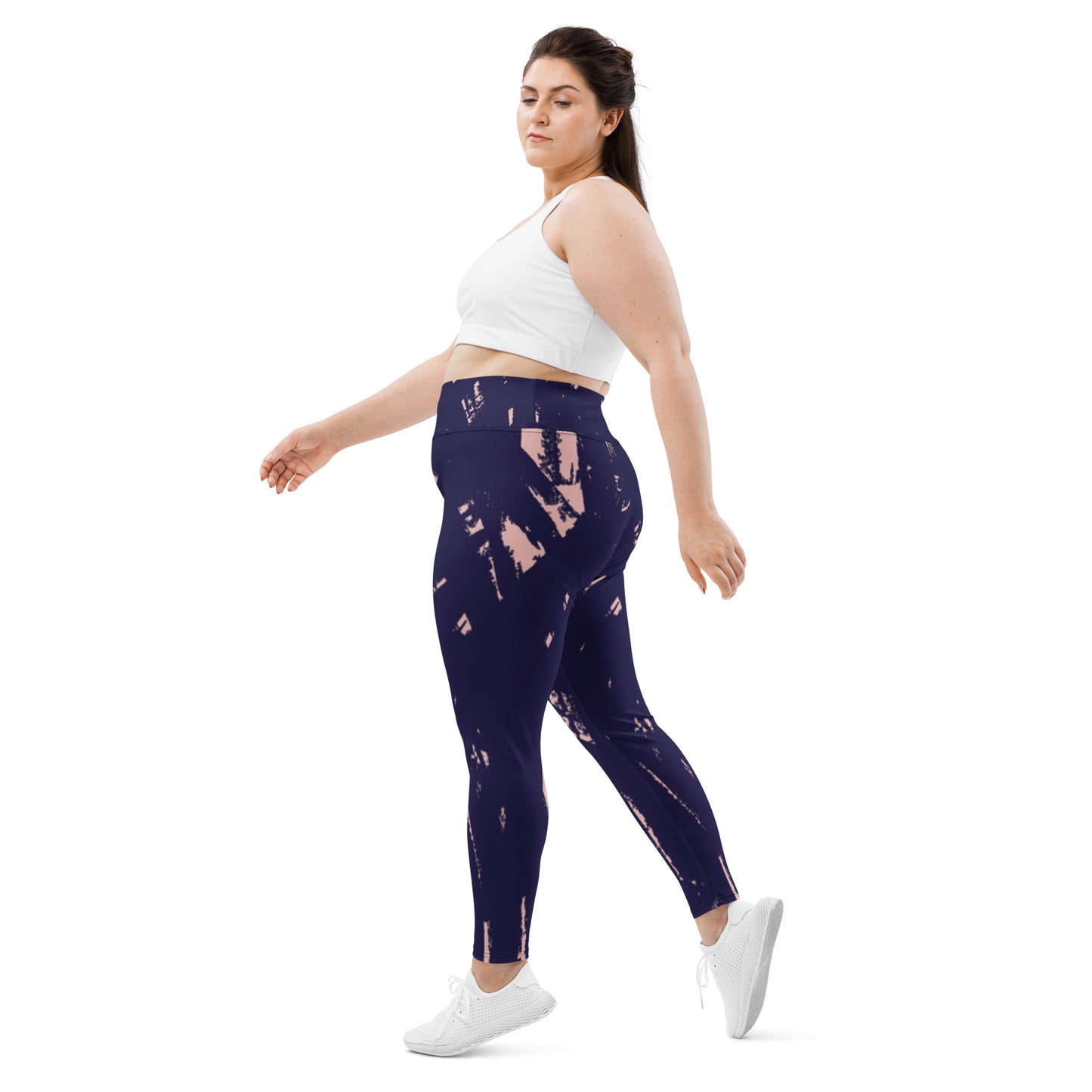 Indigo Print Plus Size Leggings