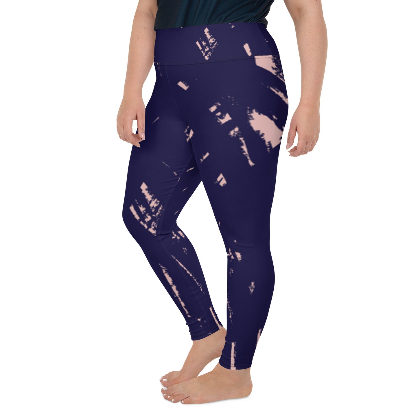 Indigo Print Plus Size Leggings