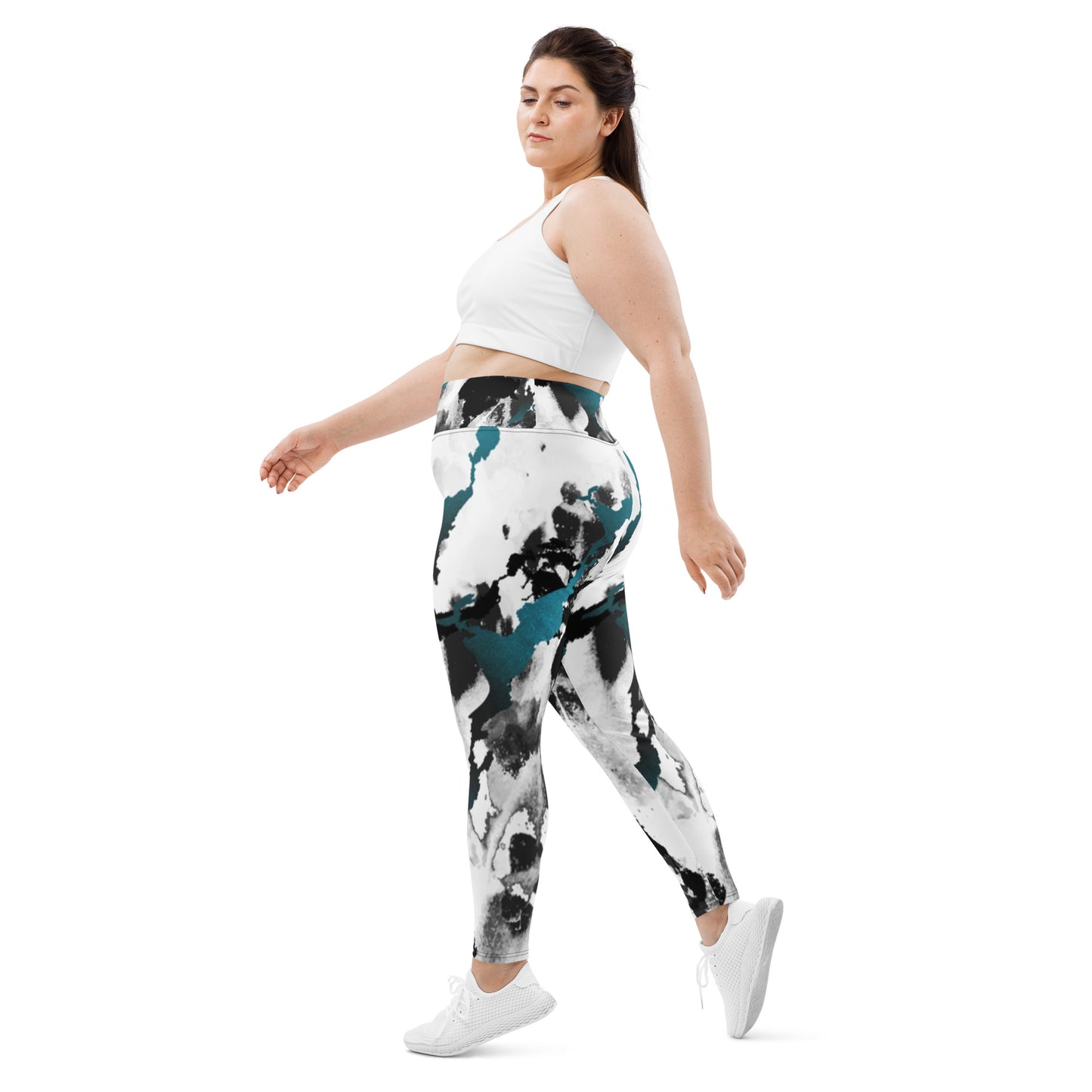 Sea Tie Dye Plus Size Leggings