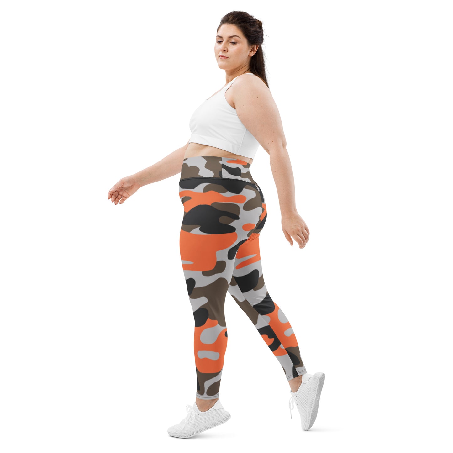 Red Army Print Plus Size Leggings