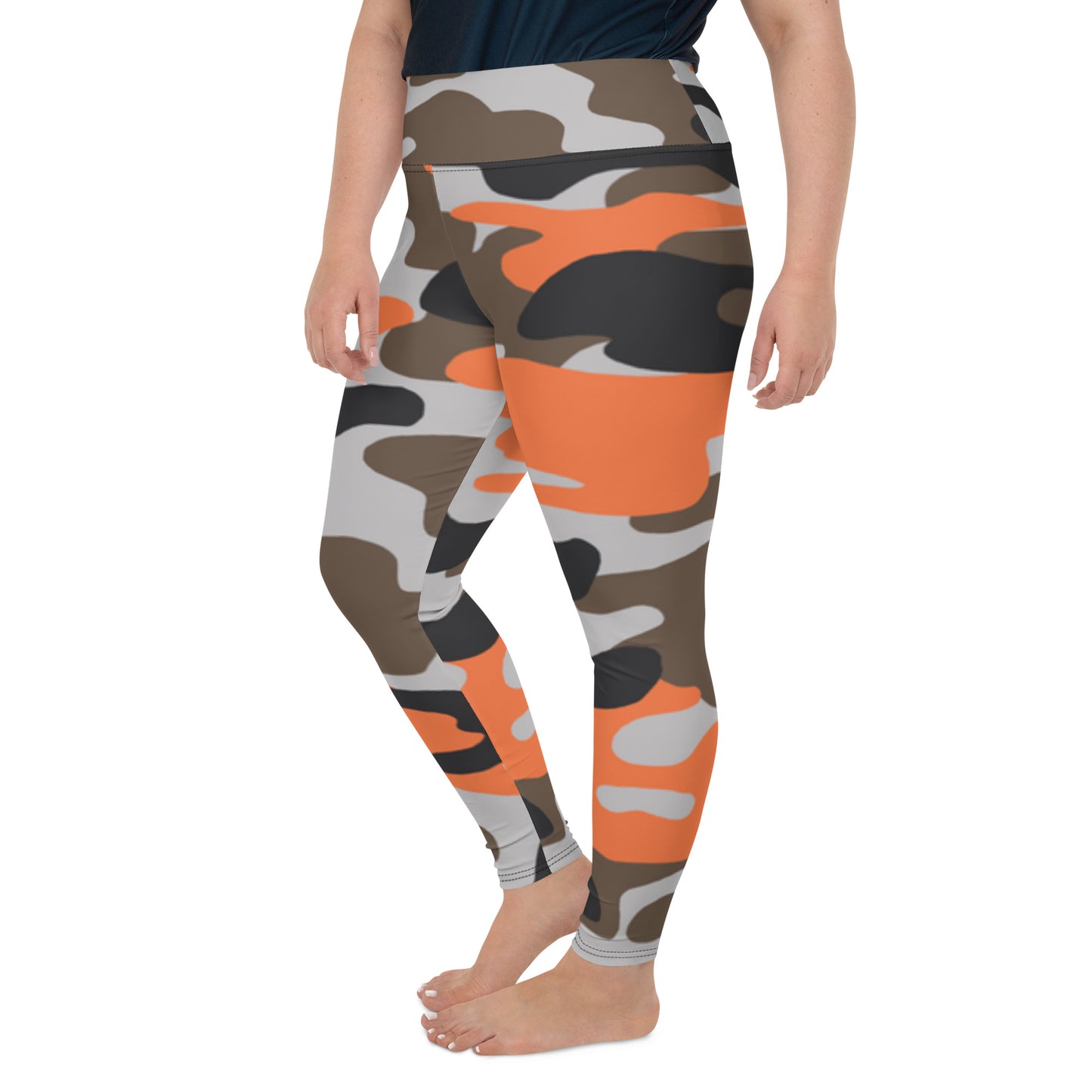 Red Army Print Plus Size Leggings