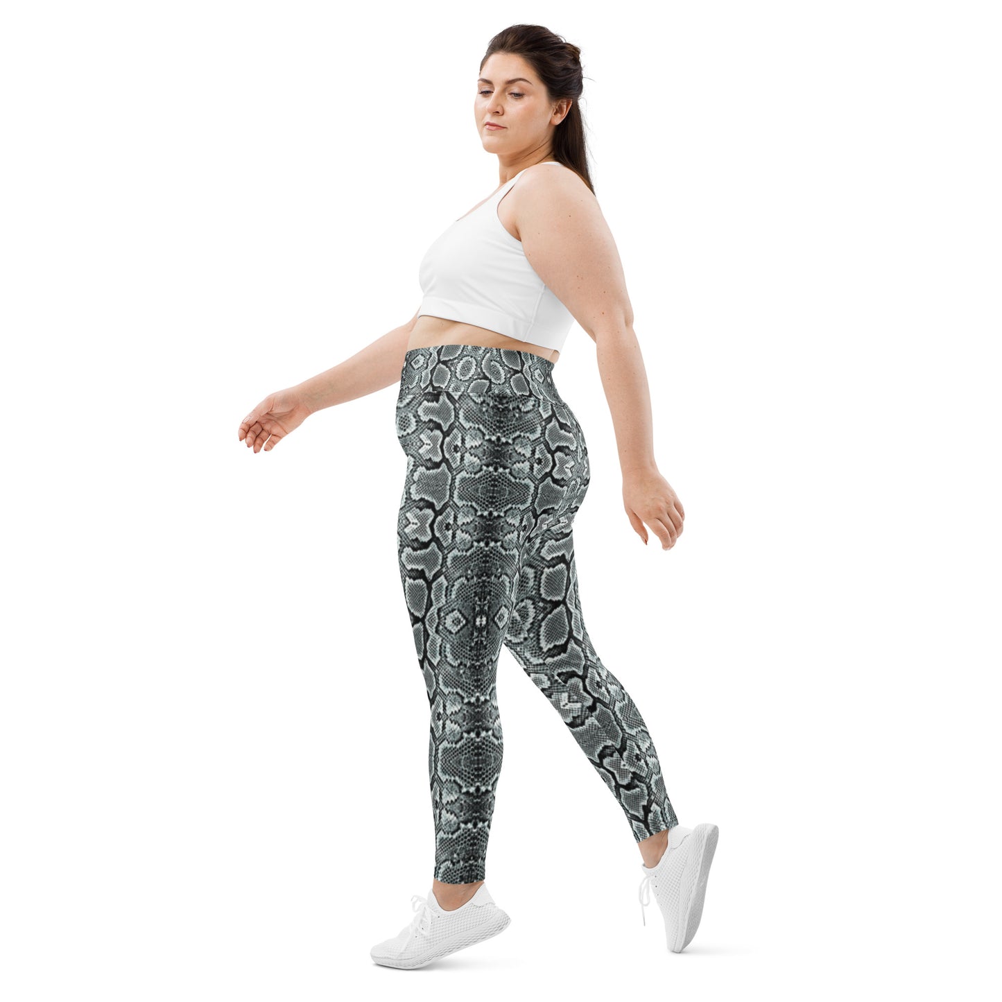 Snake Print Plus Size Leggings