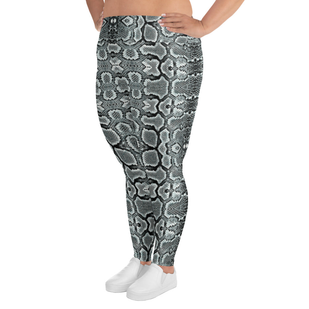 Snake Print Plus Size Leggings