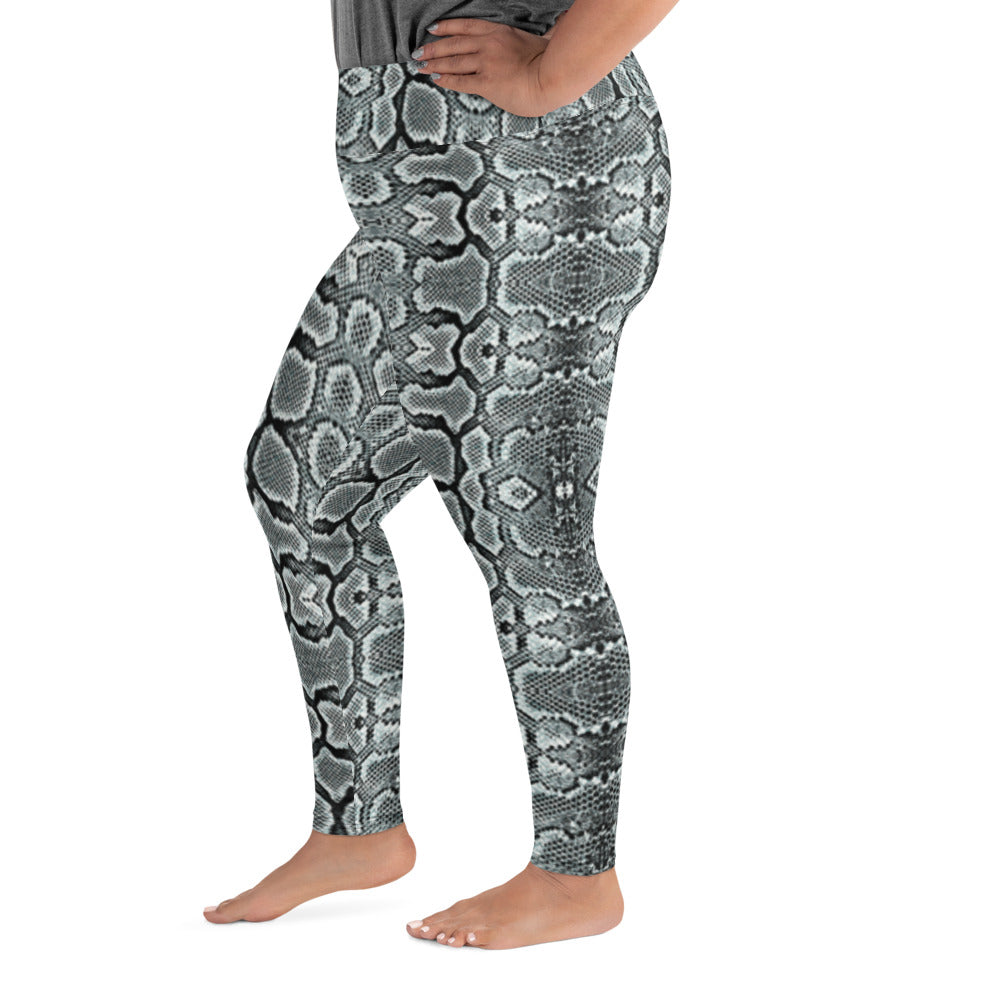 Snake Print Plus Size Leggings