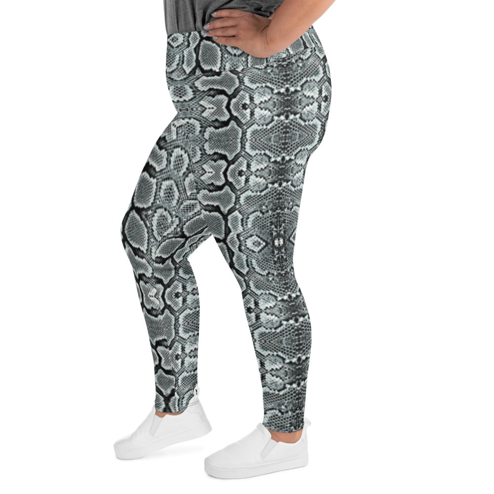 Snake Print Plus Size Leggings