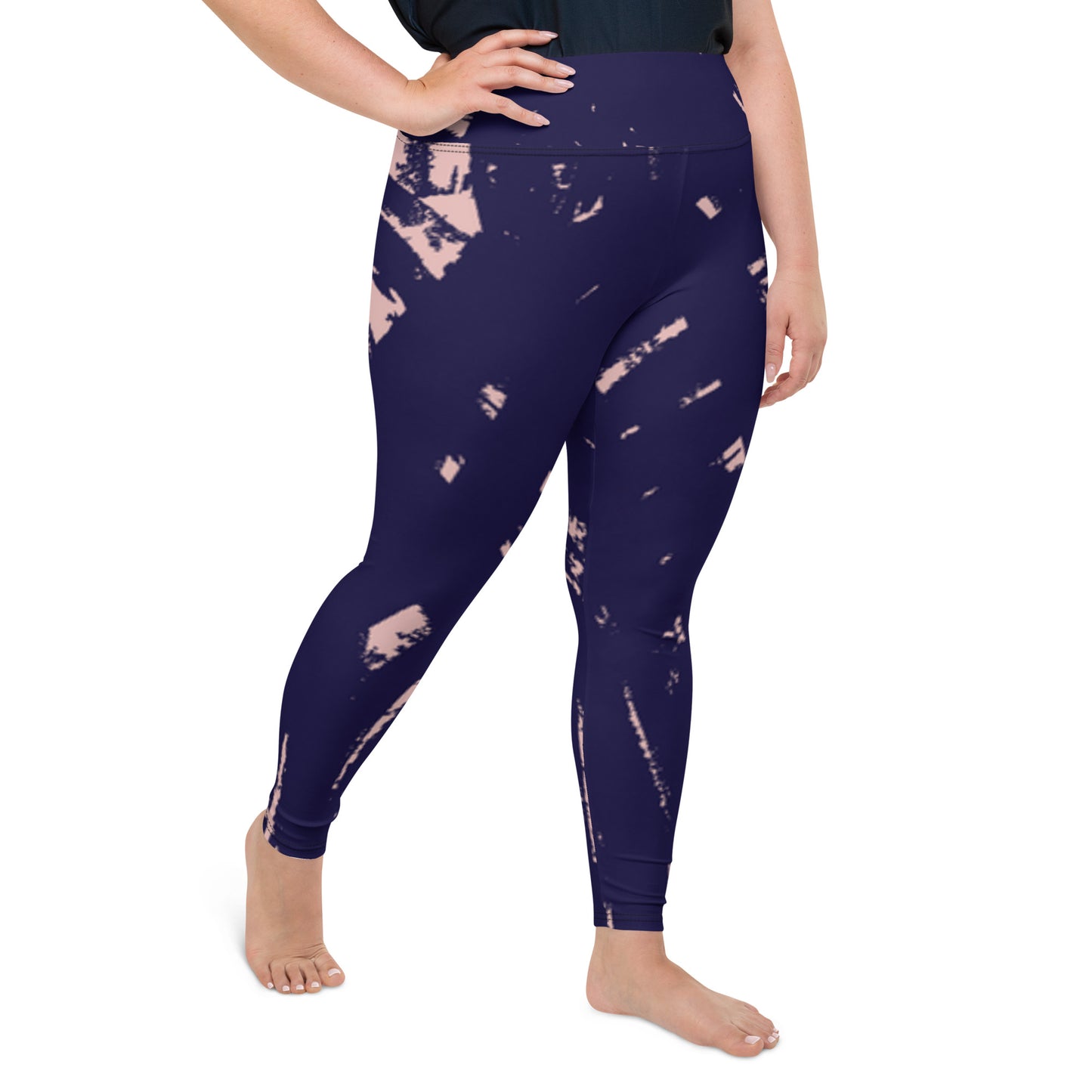 Indigo Print Plus Size Leggings