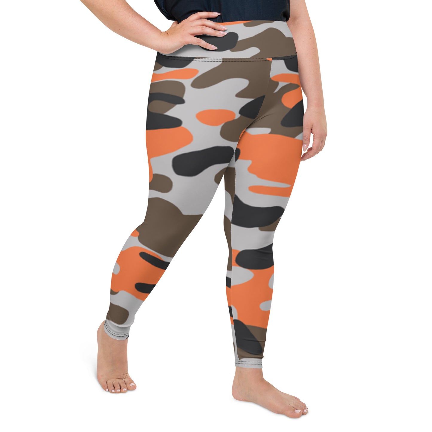 Red Army Print Plus Size Leggings