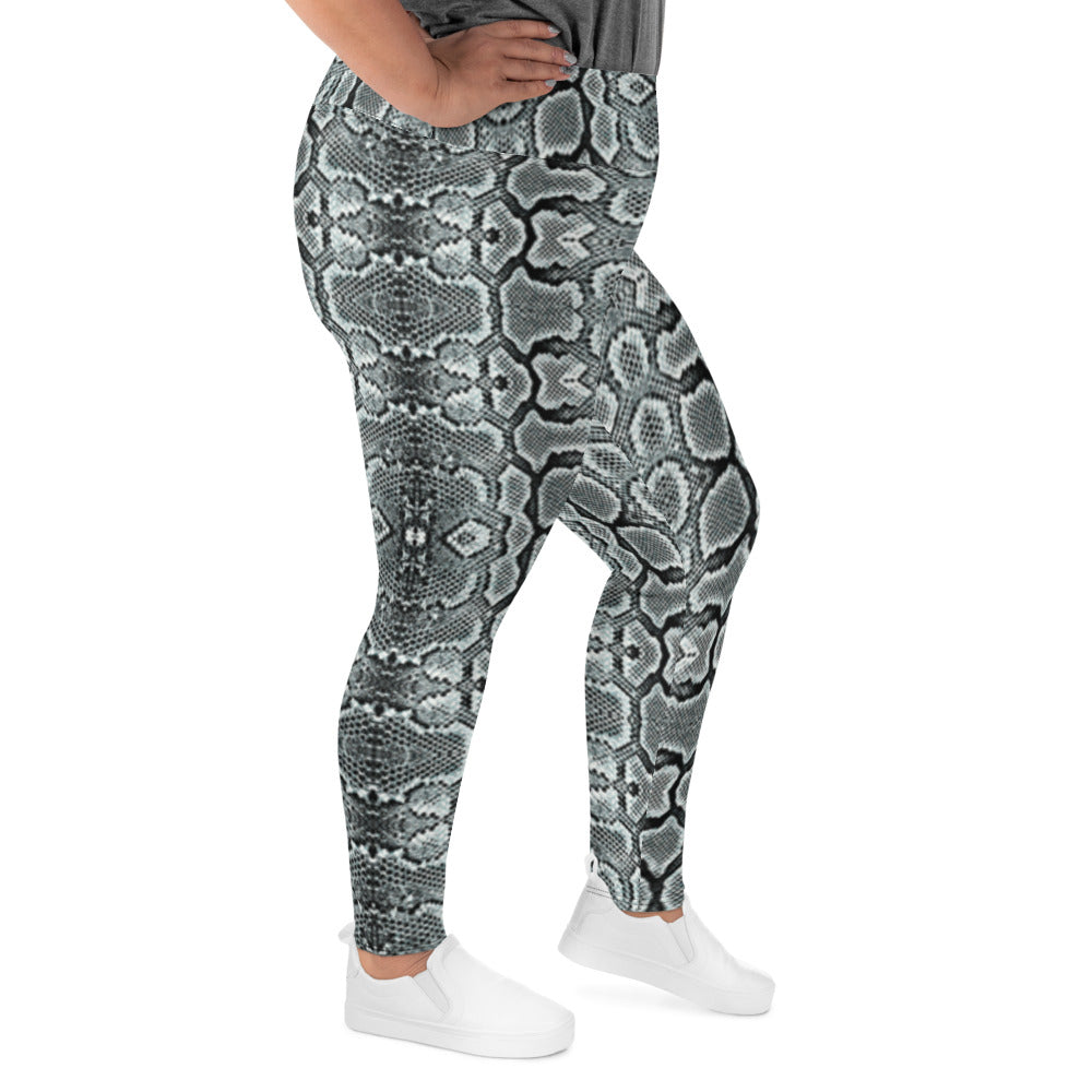 Snake Print Plus Size Leggings