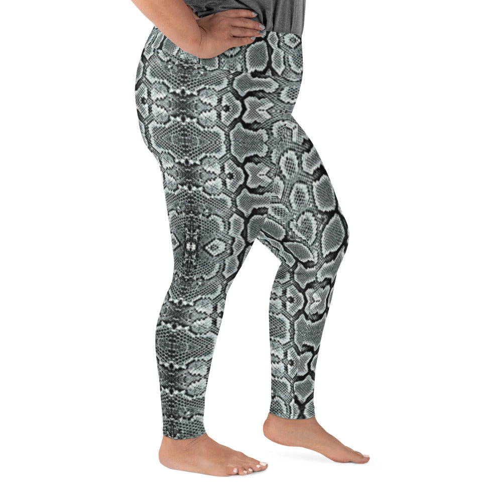 Snake Print Plus Size Leggings