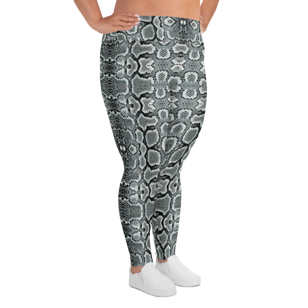 Snake Print Plus Size Leggings