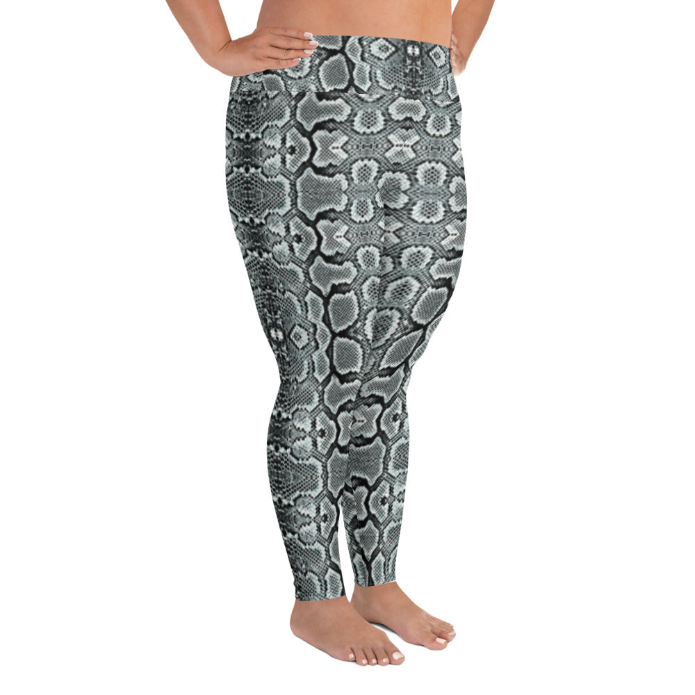 Snake Print Plus Size Leggings