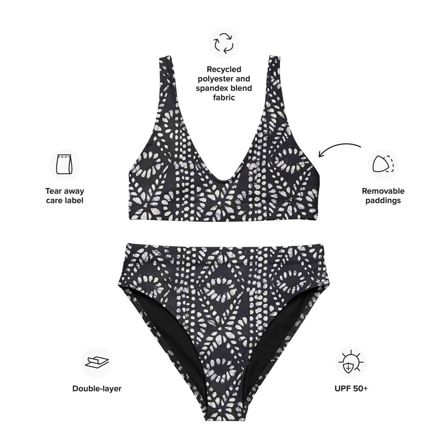 Aztec High-Waisted Bikini