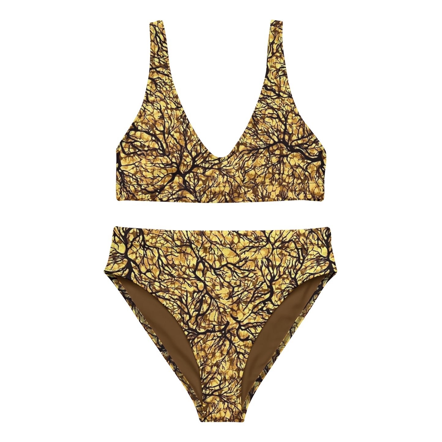 Trees Adire High-Waisted Bikini