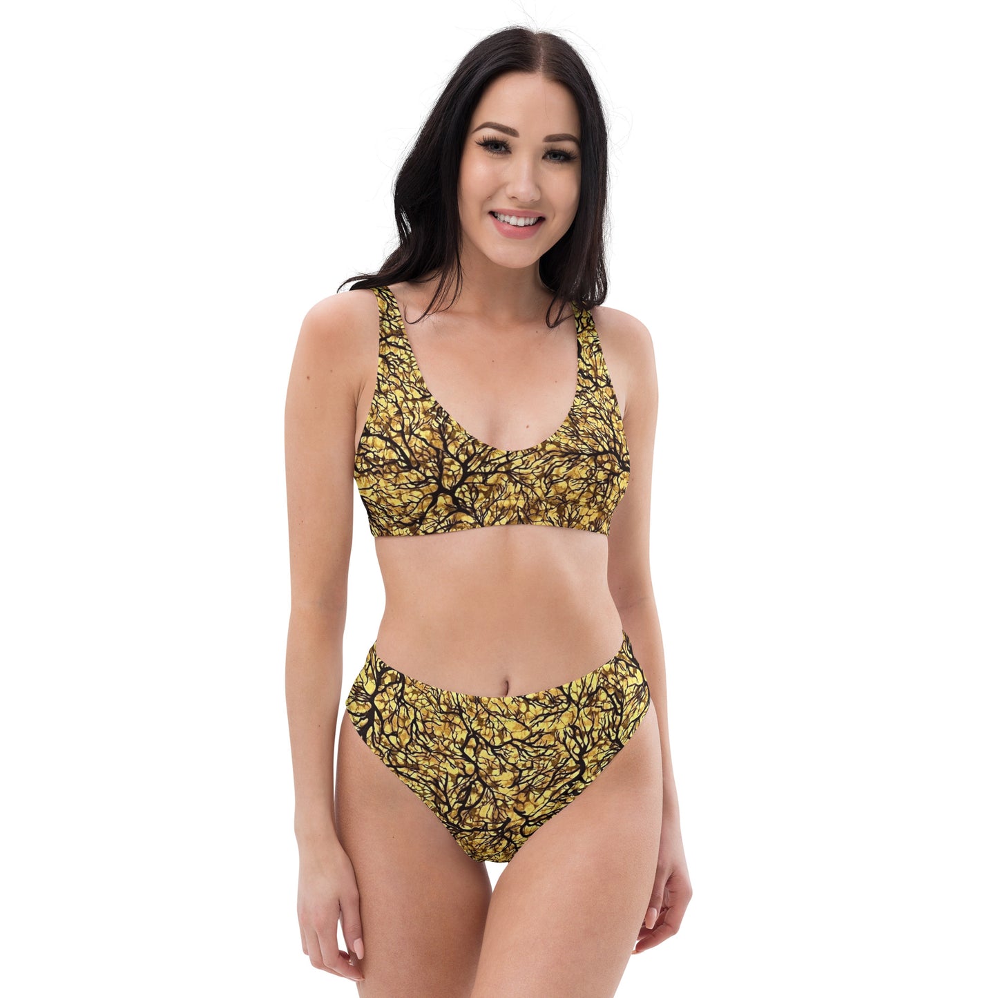 Trees Adire High-Waisted Bikini