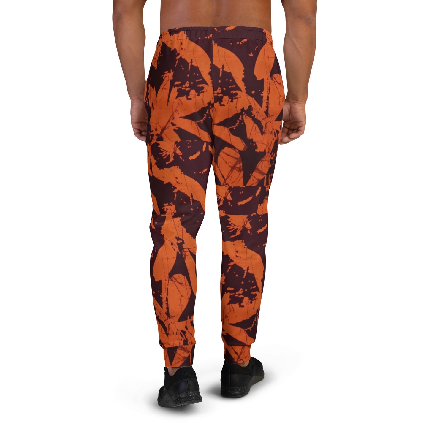 Orange Adire Men's Joggers