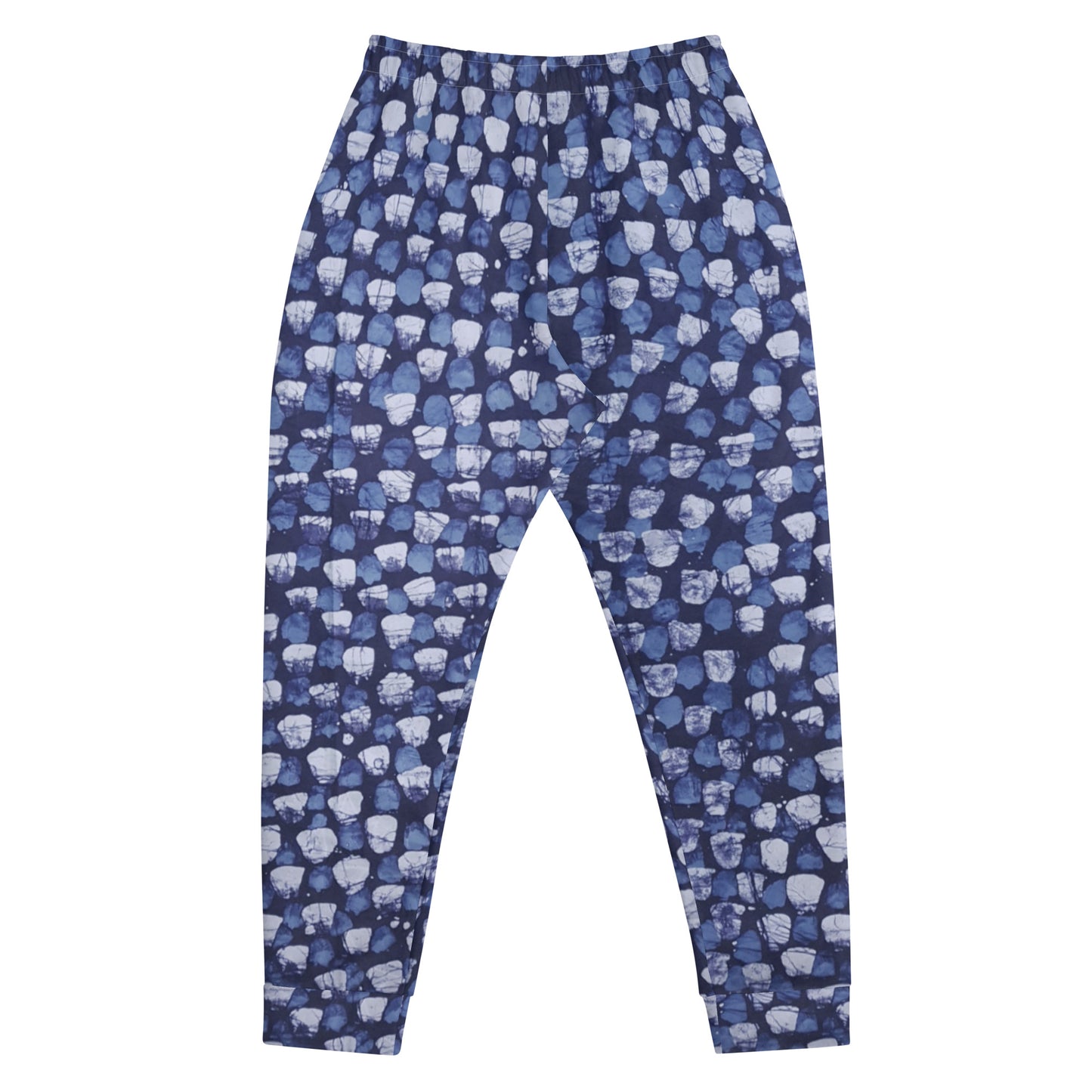 Blue Dotted Adire Men's Joggers