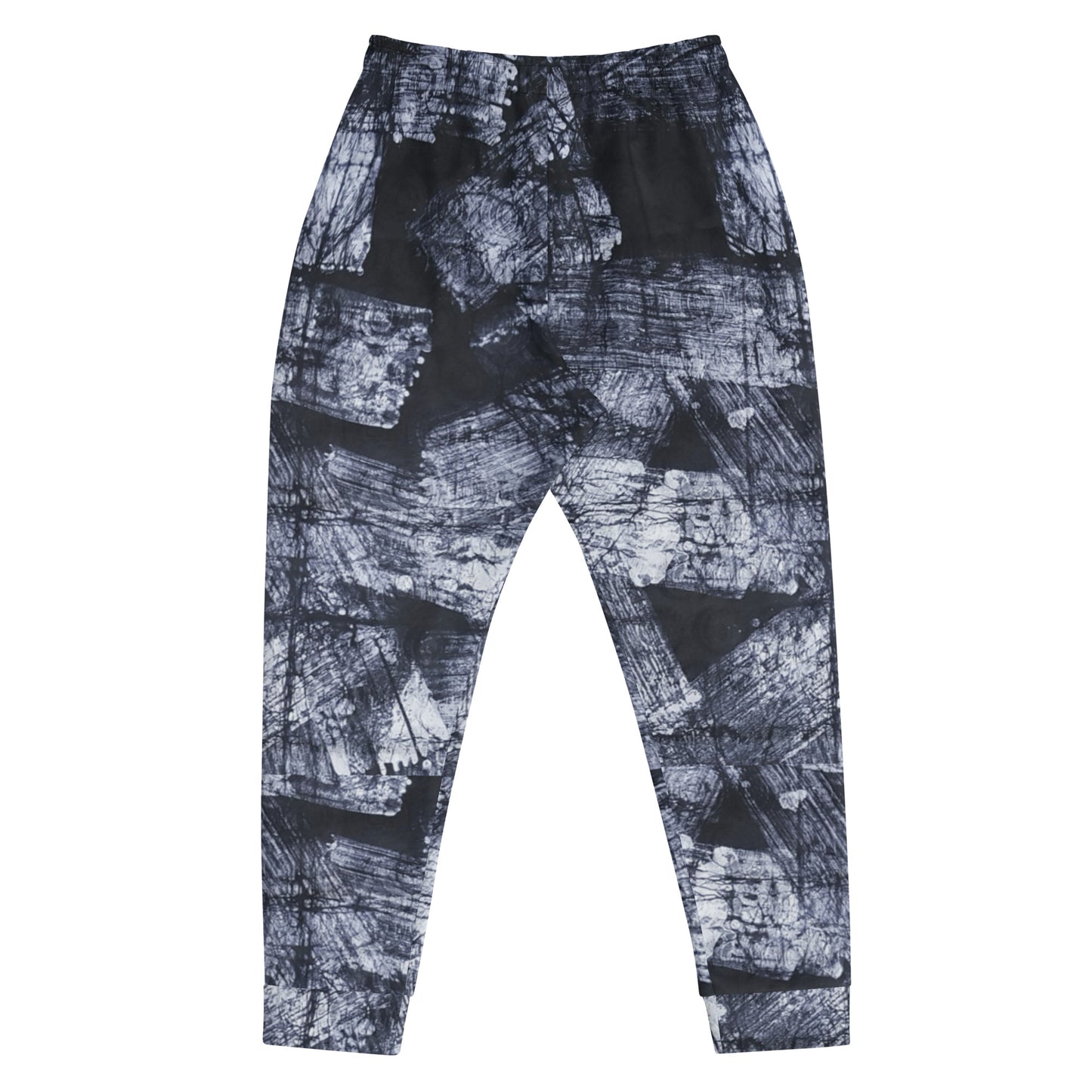 Dark Blue And White Adire Men's Joggers