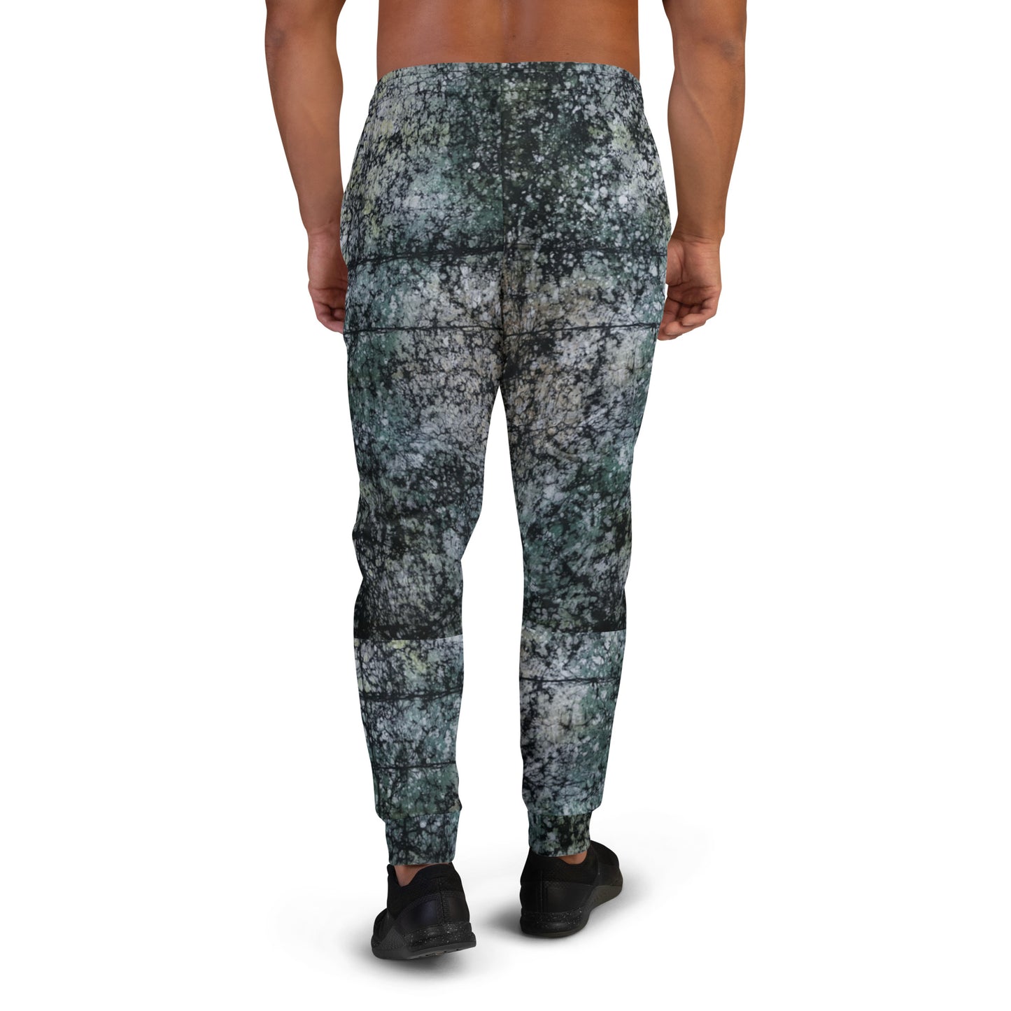 Dark Green Adire Men's Joggers