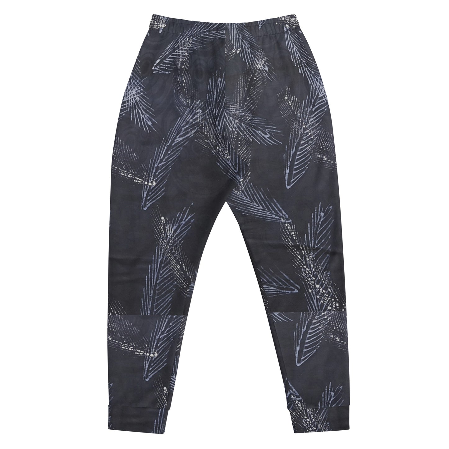 Dark Blue Leaf Adire Men's Joggers