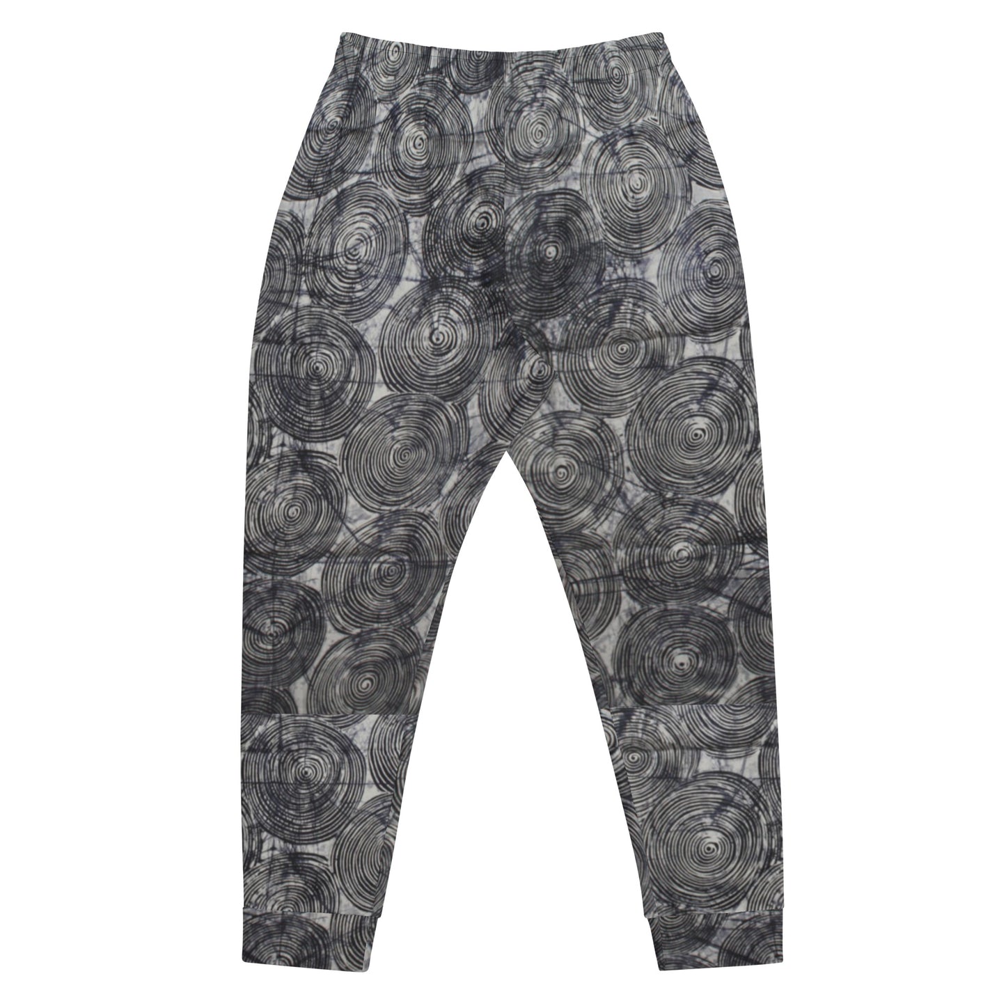 Black Swirls Adire Men's Joggers