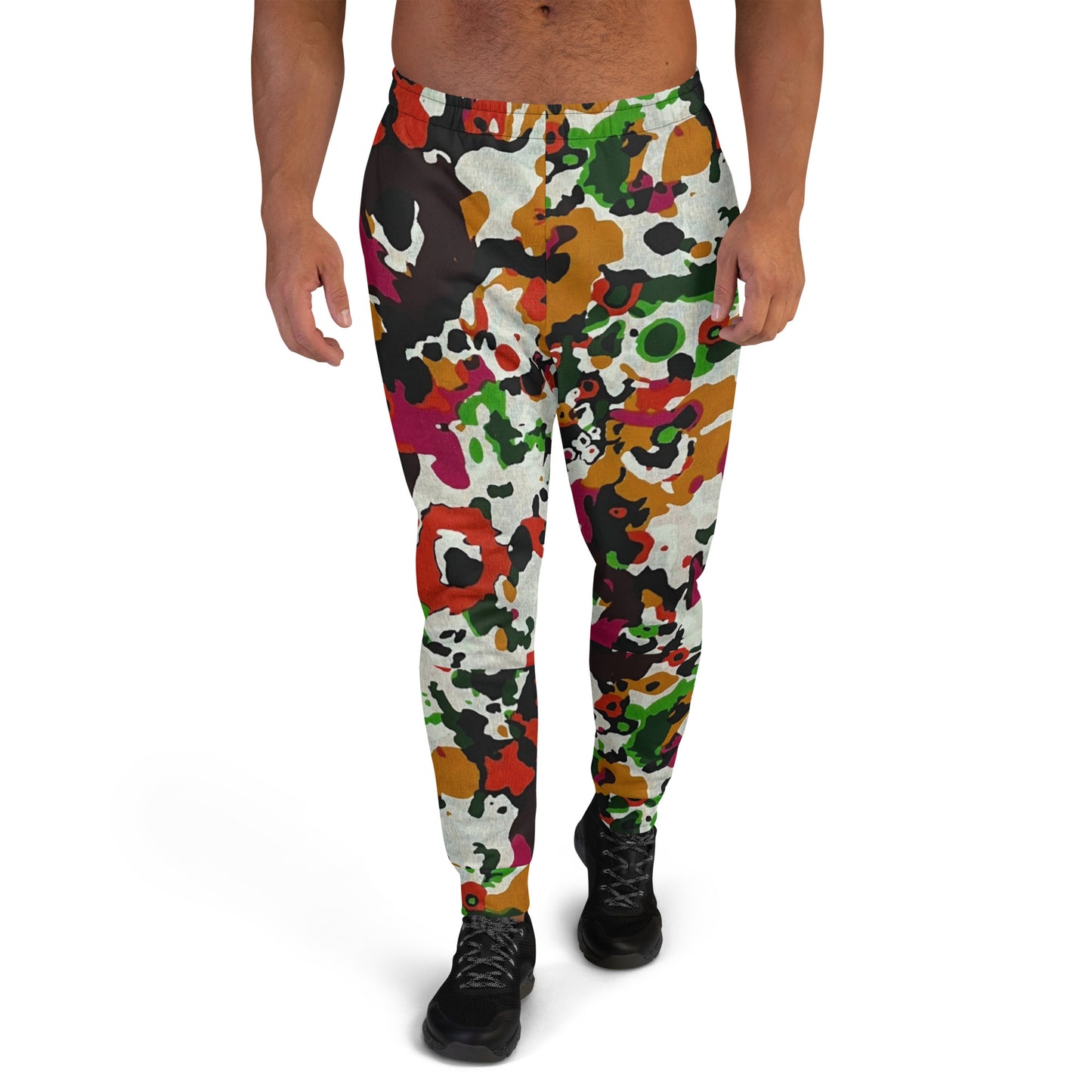 Multicolour Paint Ankara Men's Joggers