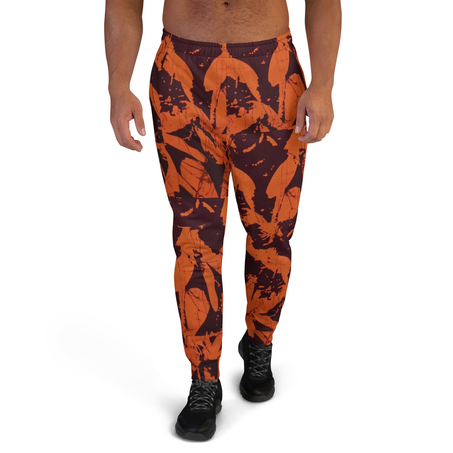 Orange Adire Men's Joggers