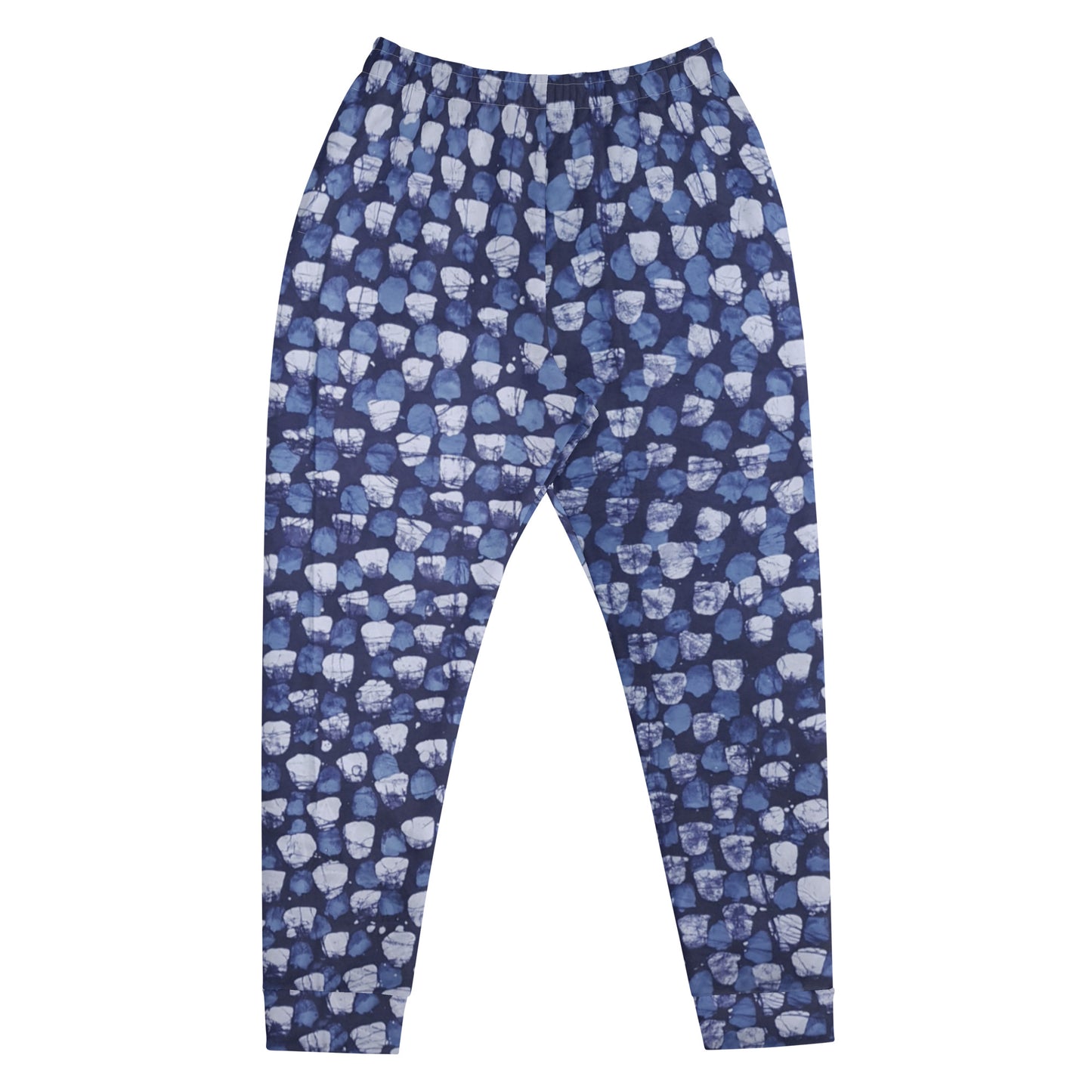 Blue Dotted Adire Men's Joggers