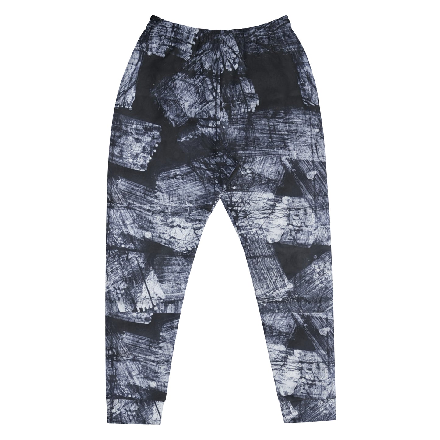 Dark Blue And White Adire Men's Joggers