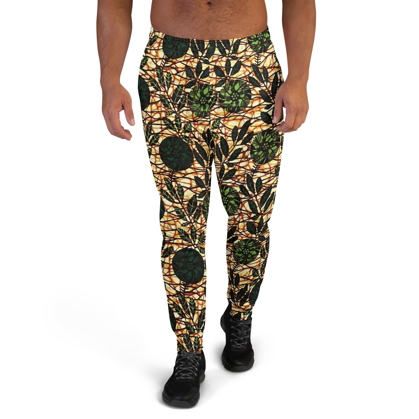 Green Leaf Wine Ankara Men's Joggers