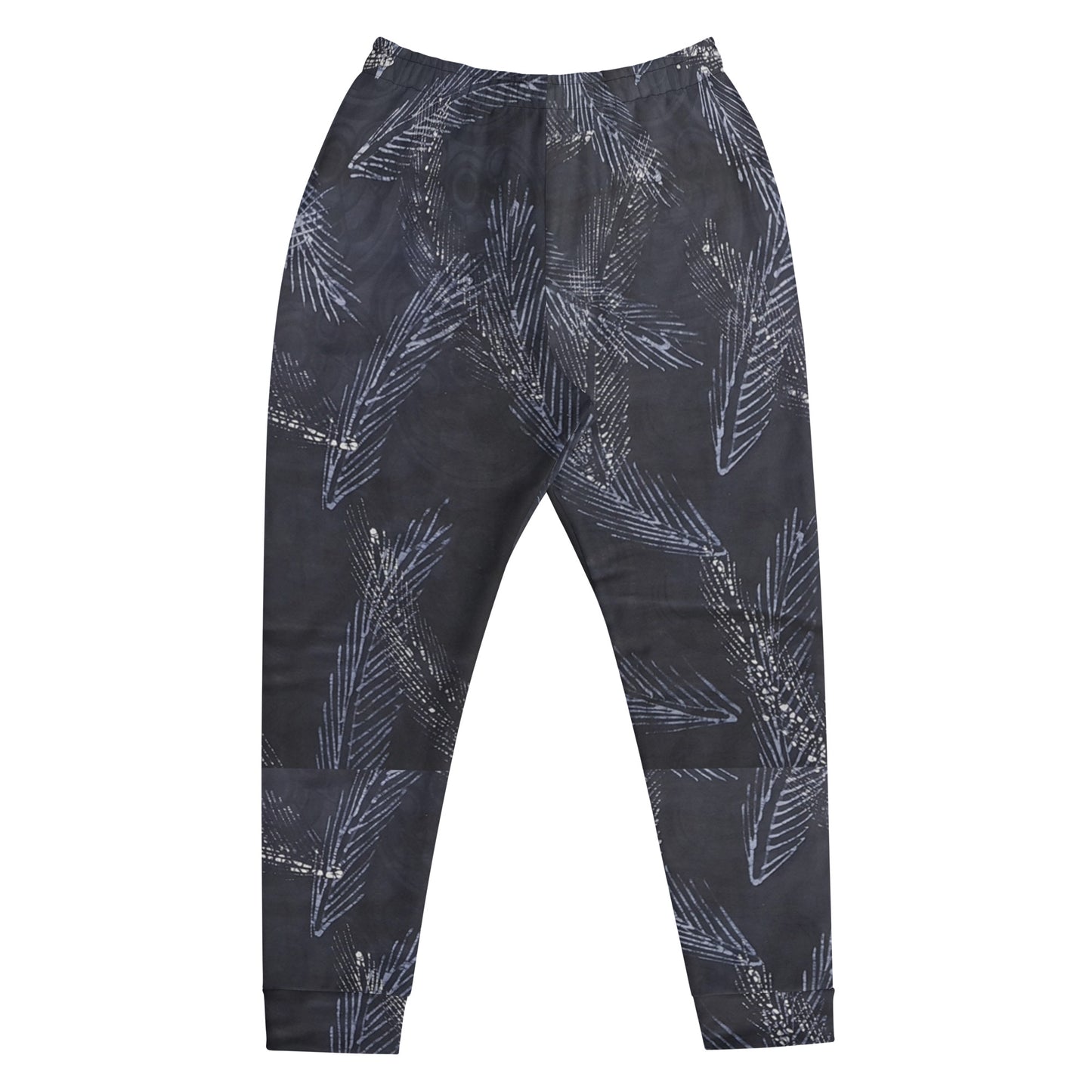 Dark Blue Leaf Adire Men's Joggers