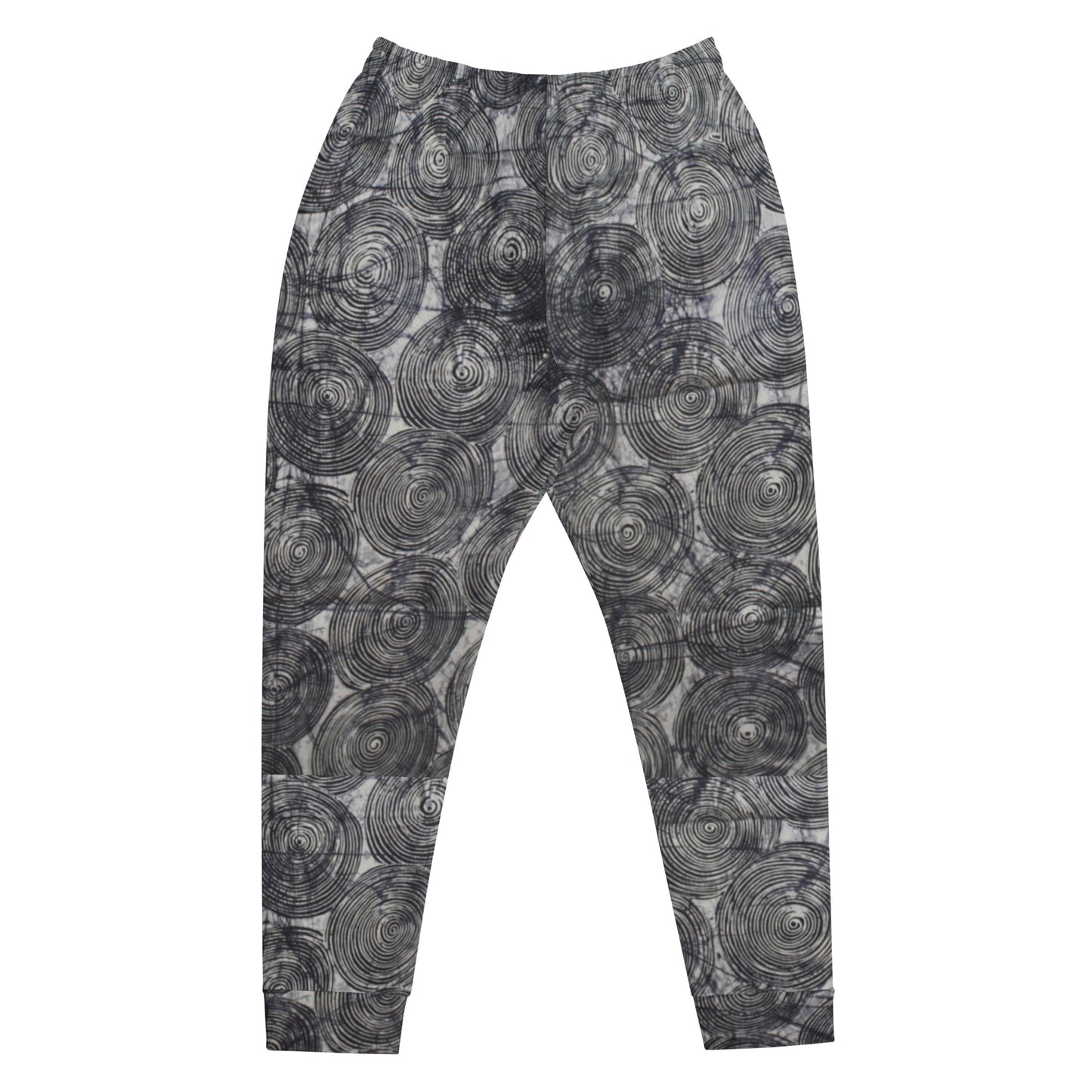 Black Swirls Adire Men's Joggers