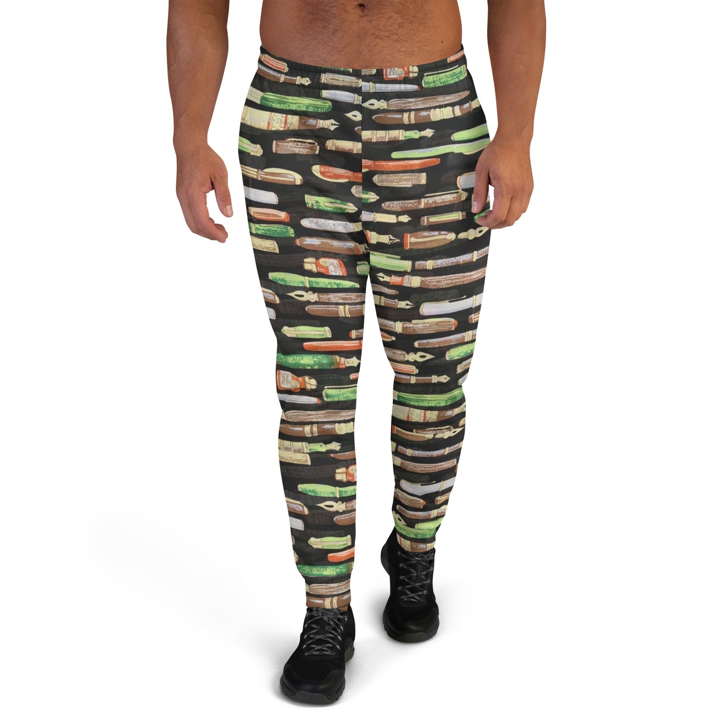 Green Pen Ankara Men's Joggers