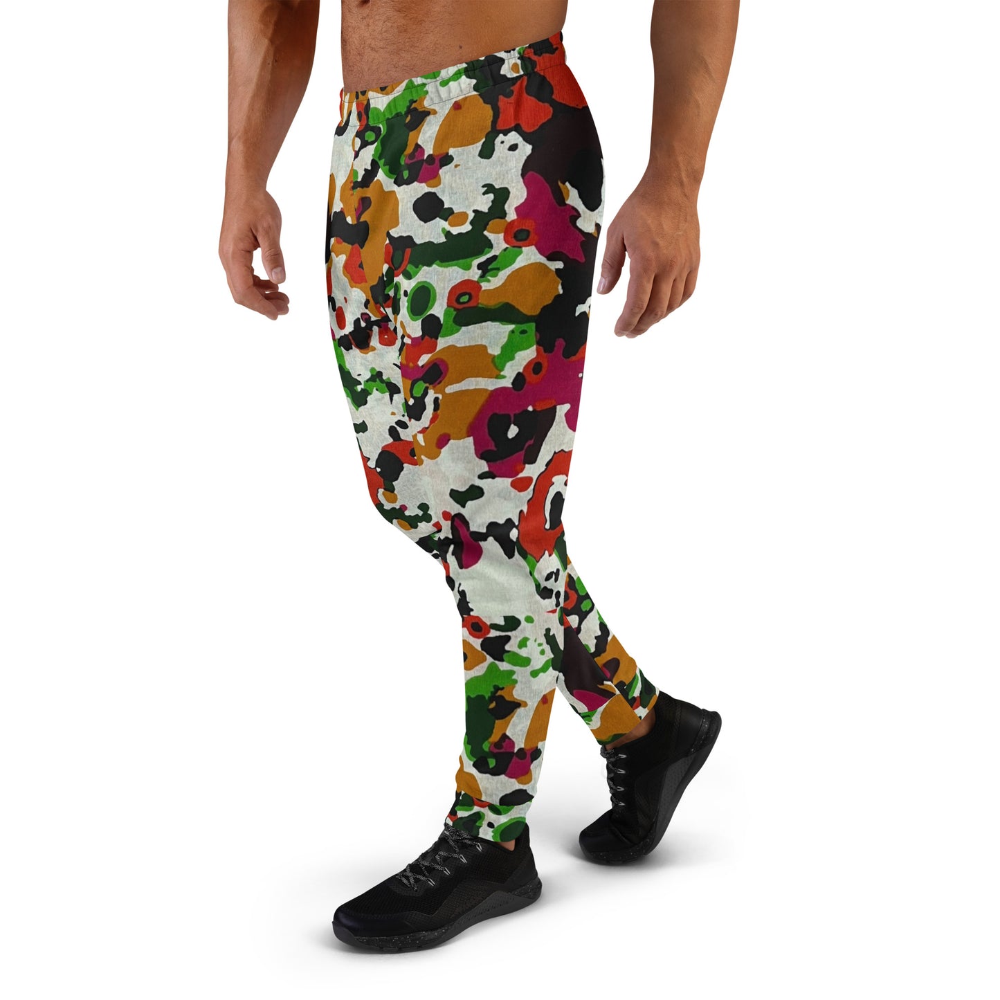 Multicolour Paint Ankara Men's Joggers