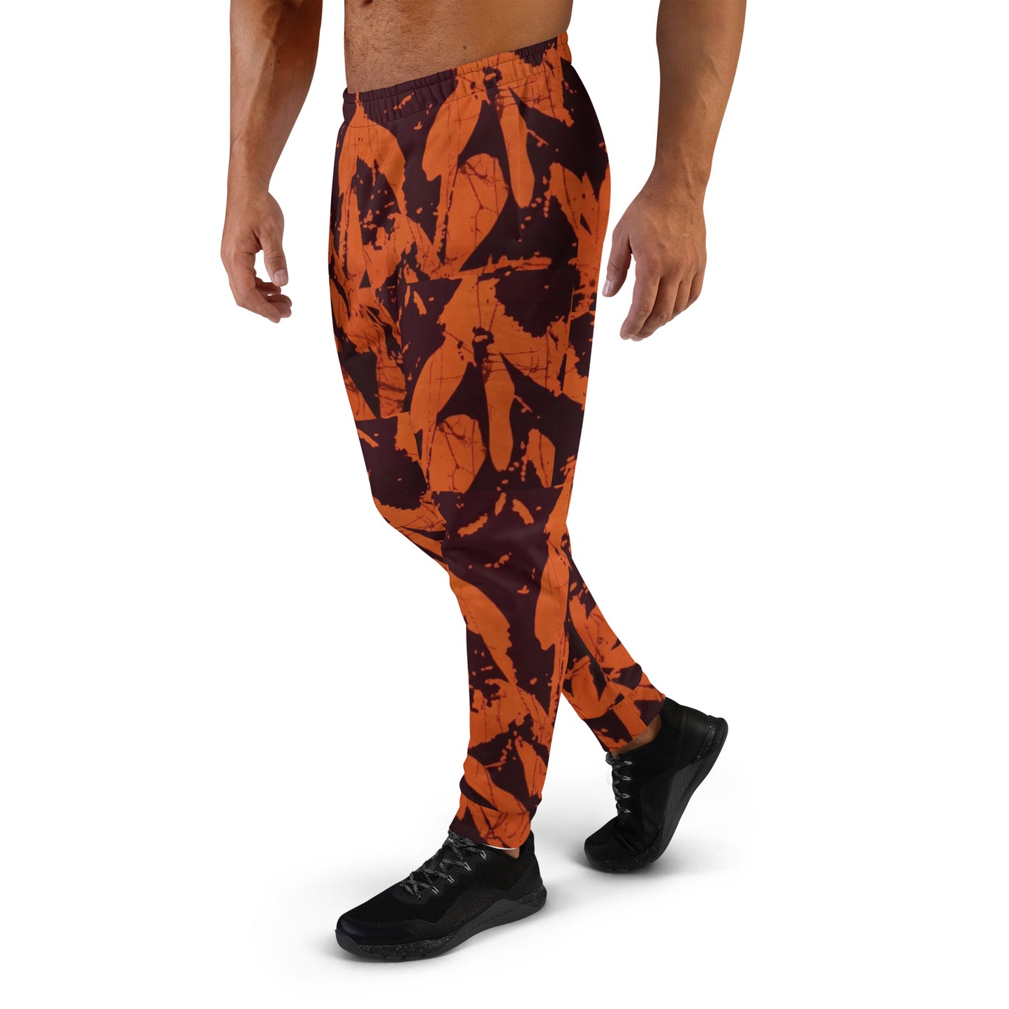 Orange Adire Men's Joggers