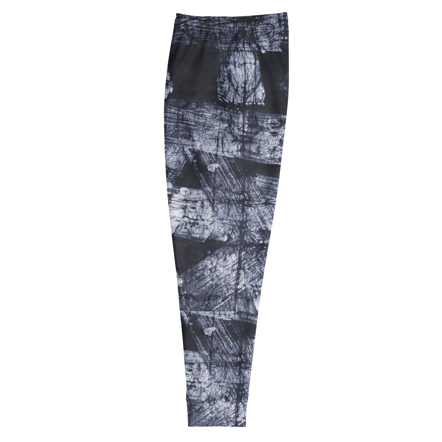 Dark Blue And White Adire Men's Joggers