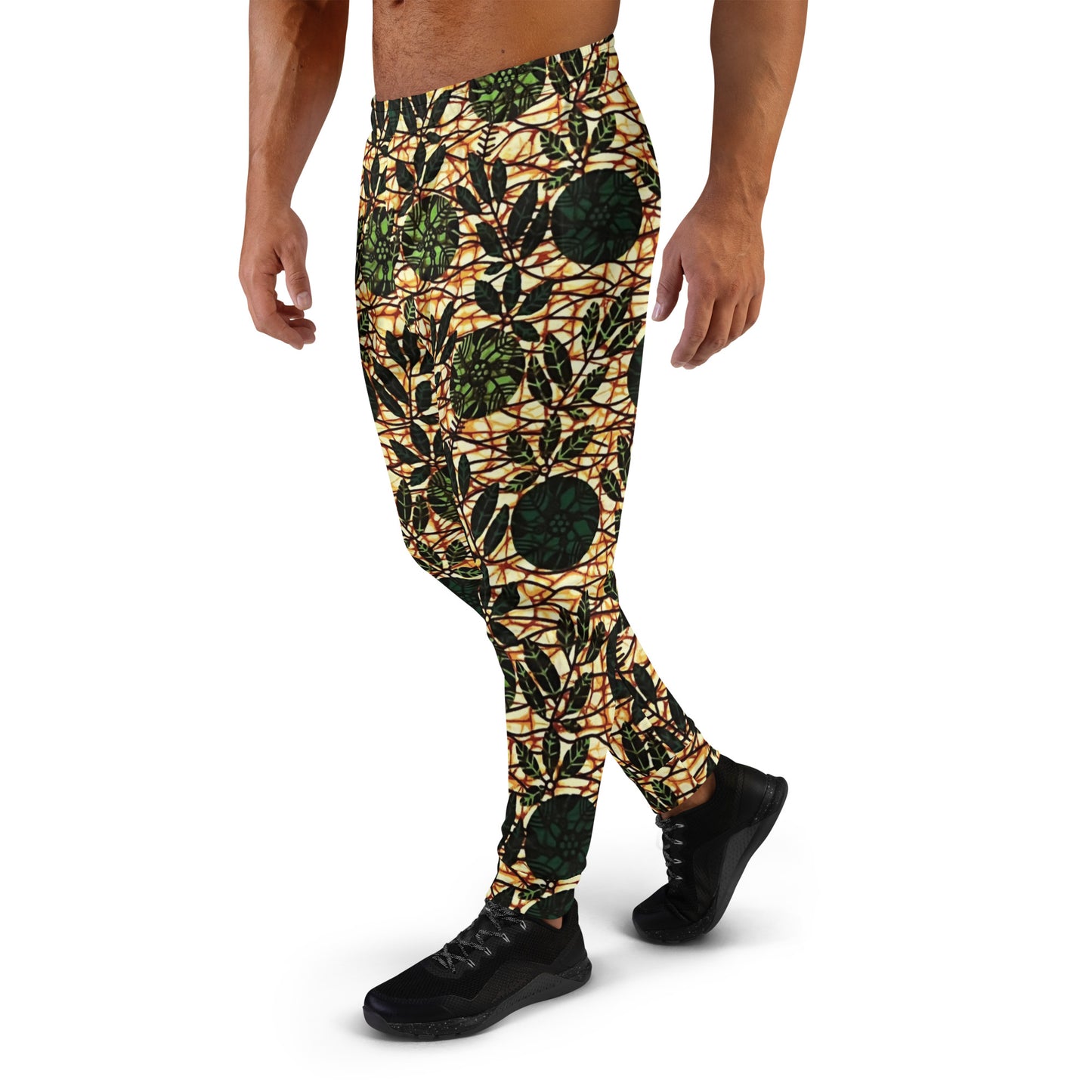 Green Leaf Wine Ankara Men's Joggers