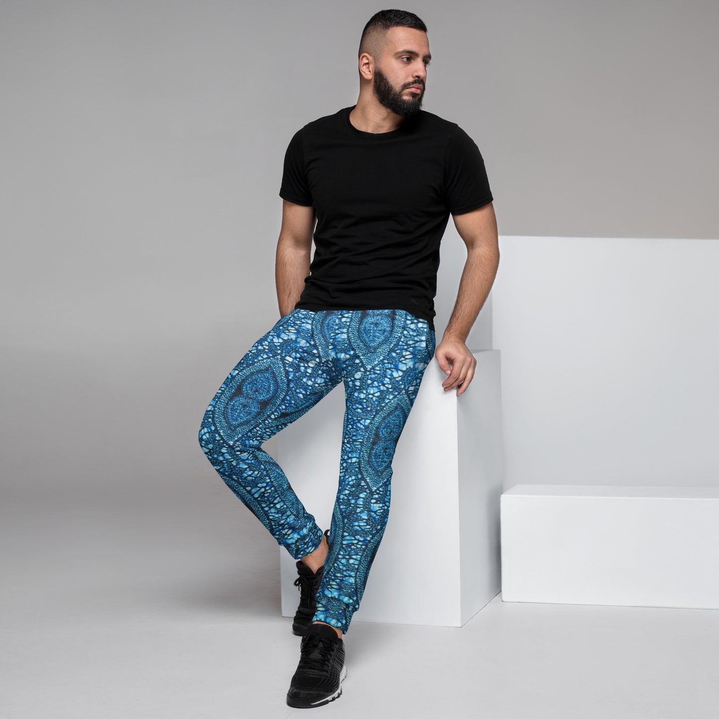 Blue Peas Ankara Men's Joggers