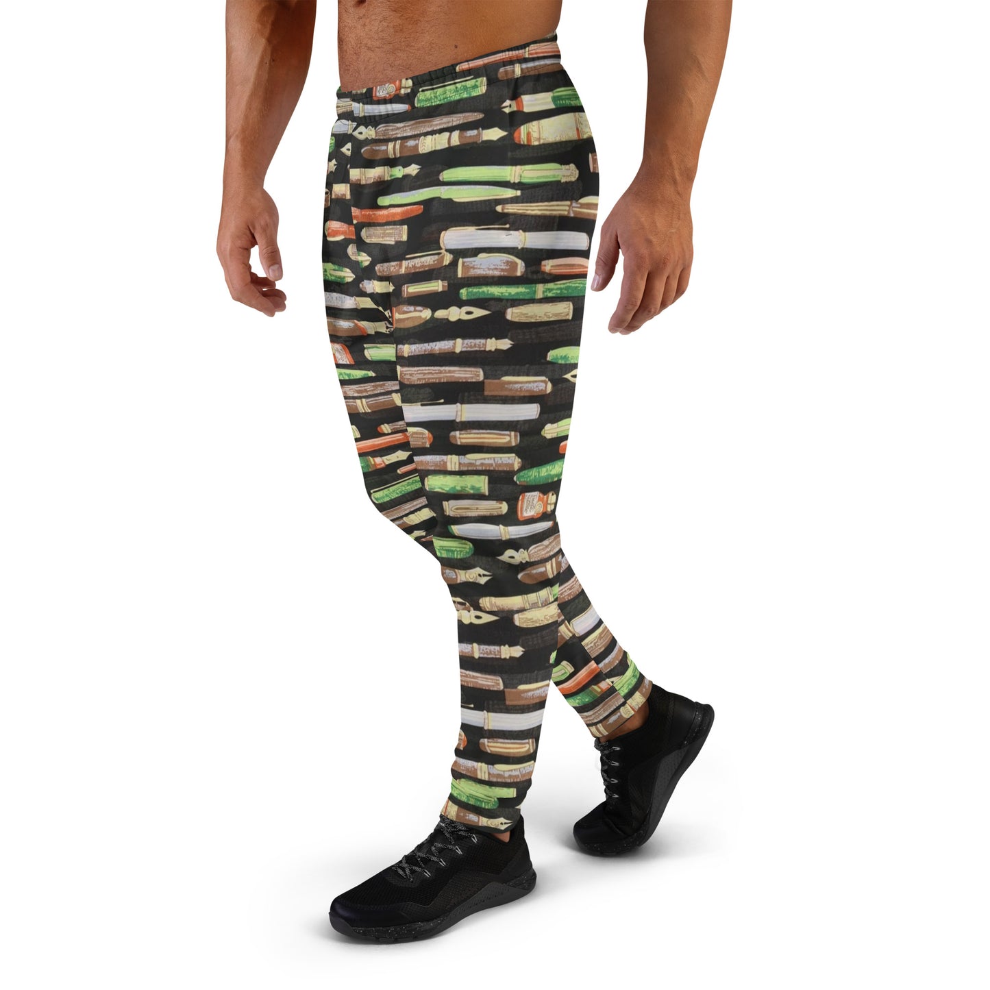 Green Pen Ankara Men's Joggers