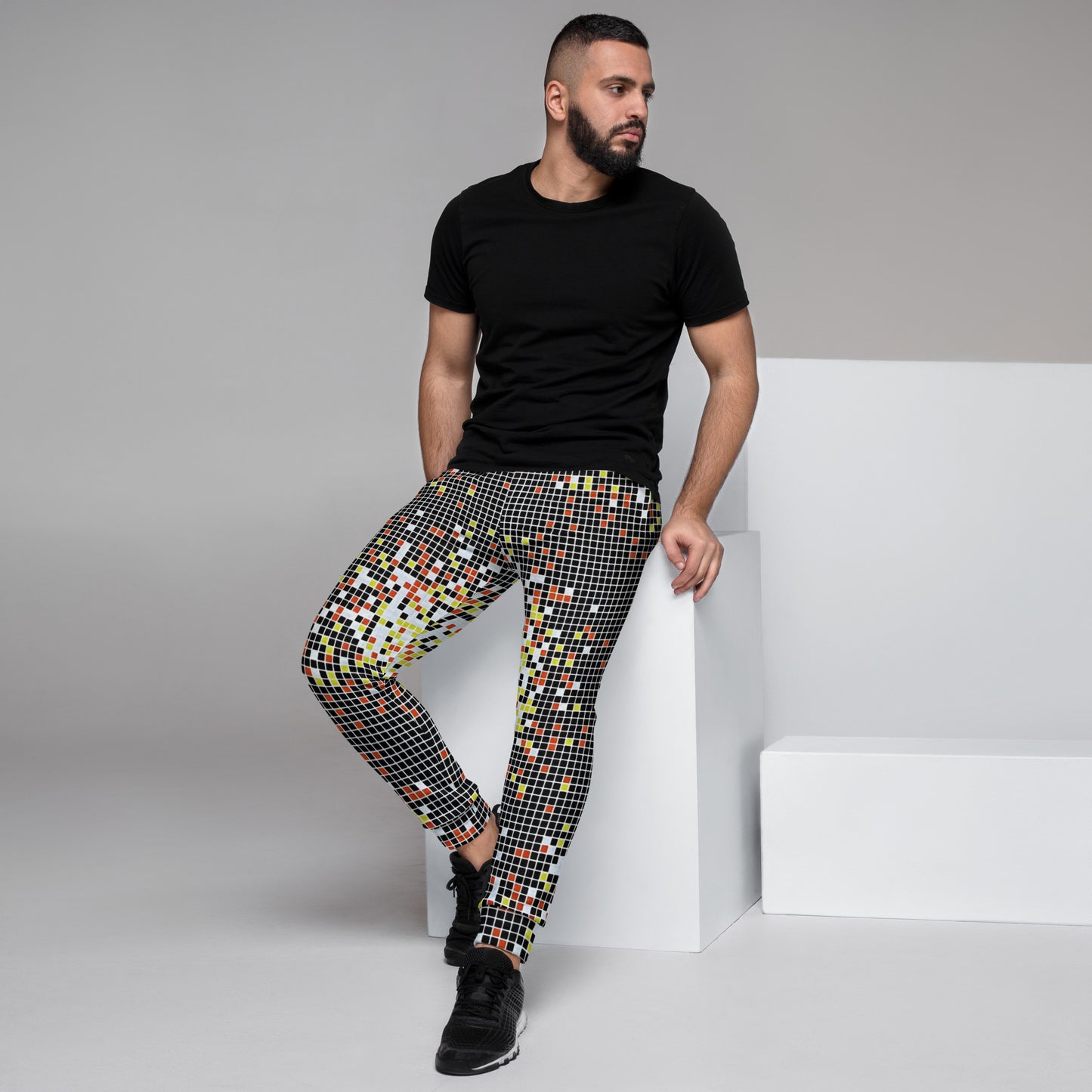 Graphic Square Ankara Men's Joggers