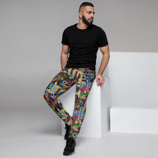 Colourful Artsy Ankara Men's Joggers