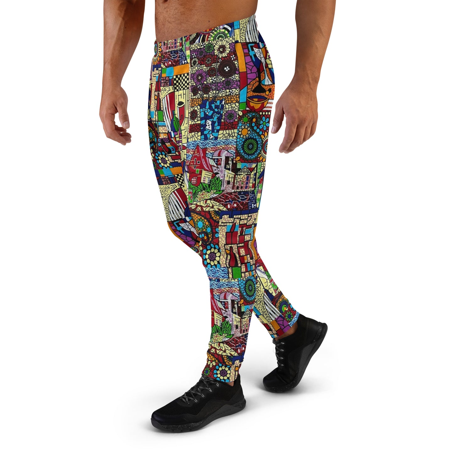 Colourful Artsy Ankara Men's Joggers