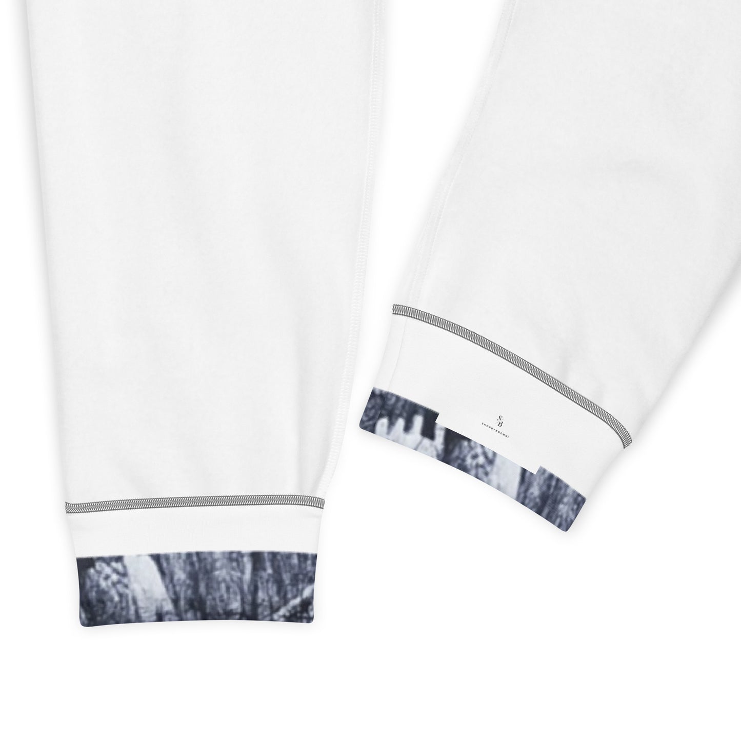 Dark Blue And White Adire Men's Joggers