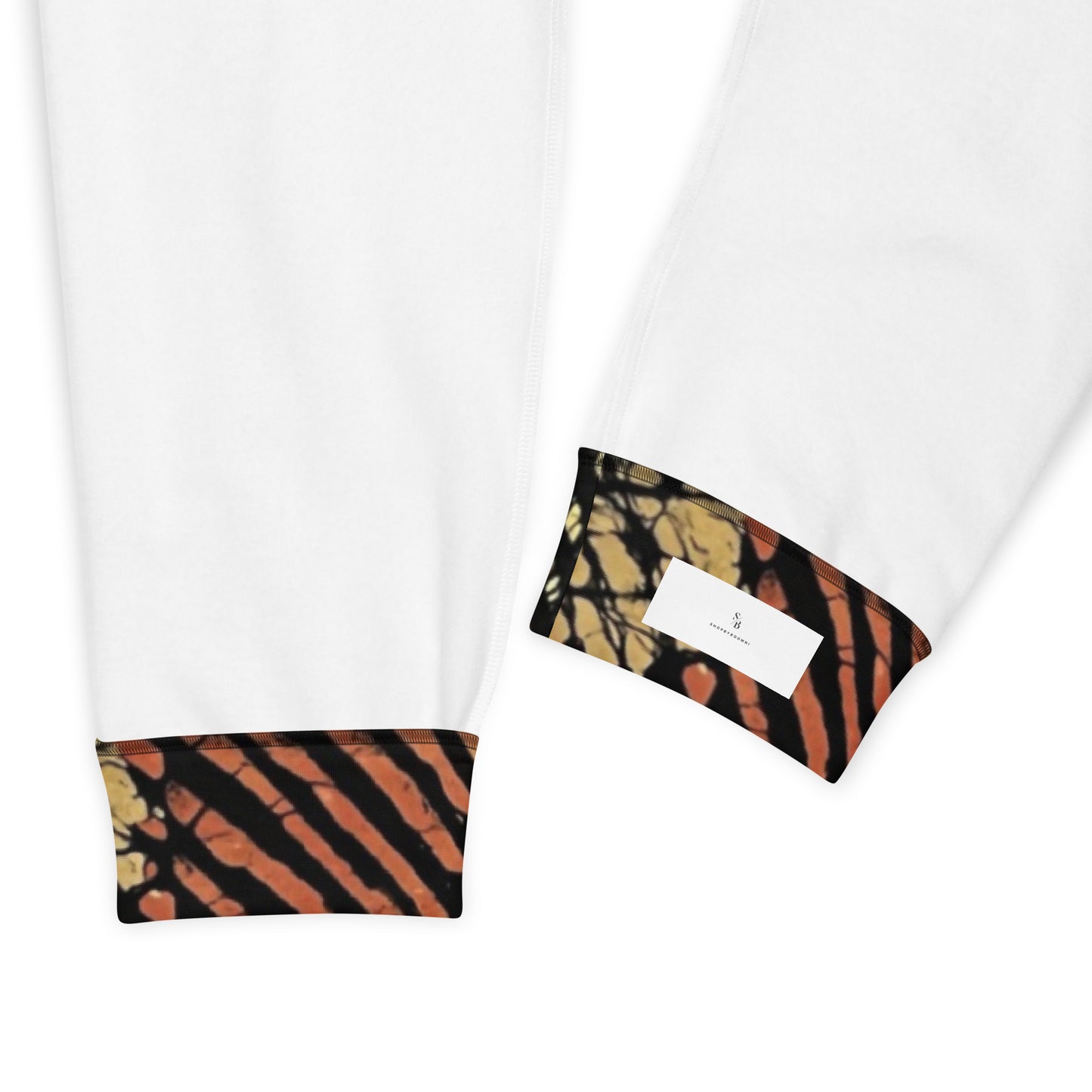 Yellow Orange Stripes Aztec Ankara Men's Joggers