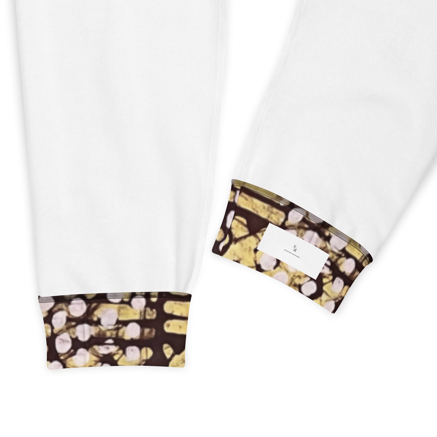 Yellow Brown Noughts And Crosses Adire Men's Joggers