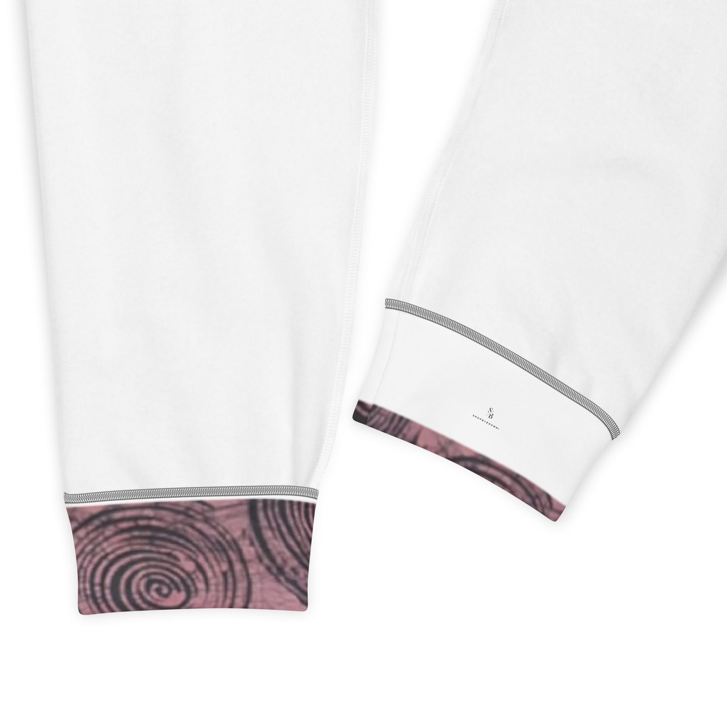 Pink And Black Swirl Adire Men's Joggers