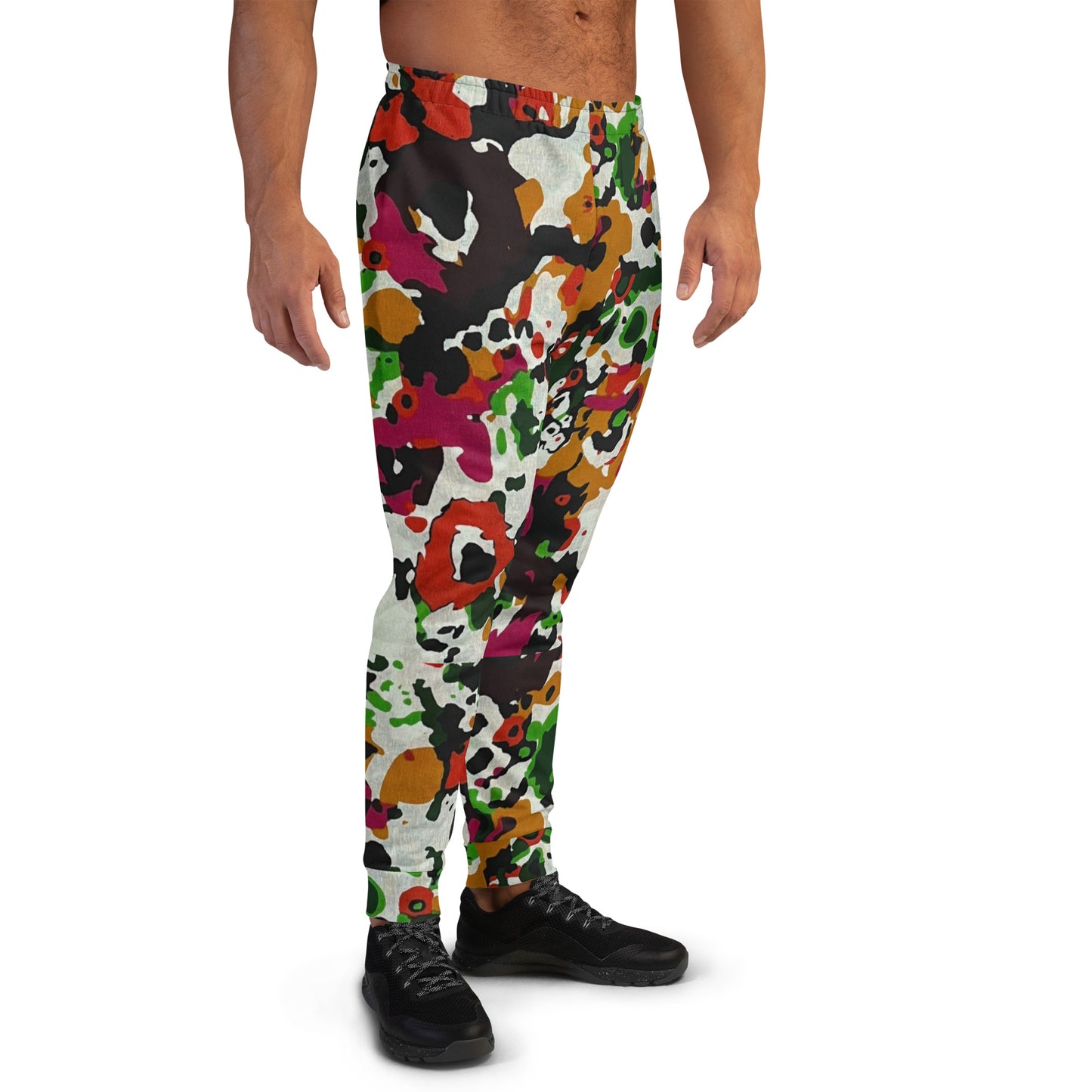 Multicolour Paint Ankara Men's Joggers