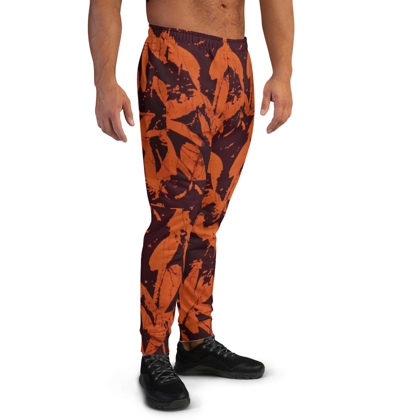 Orange Adire Men's Joggers