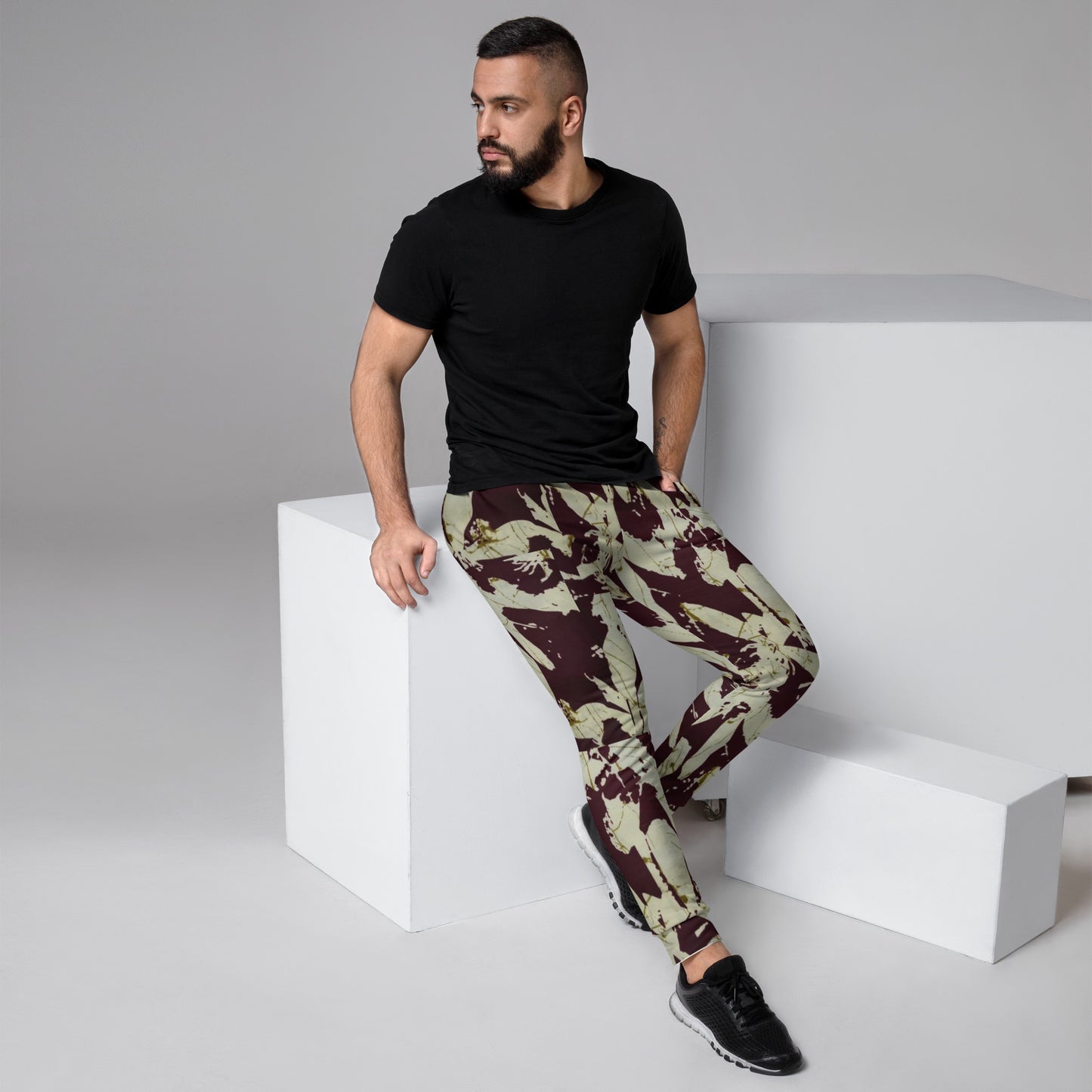 Brown Adire Men's Joggers