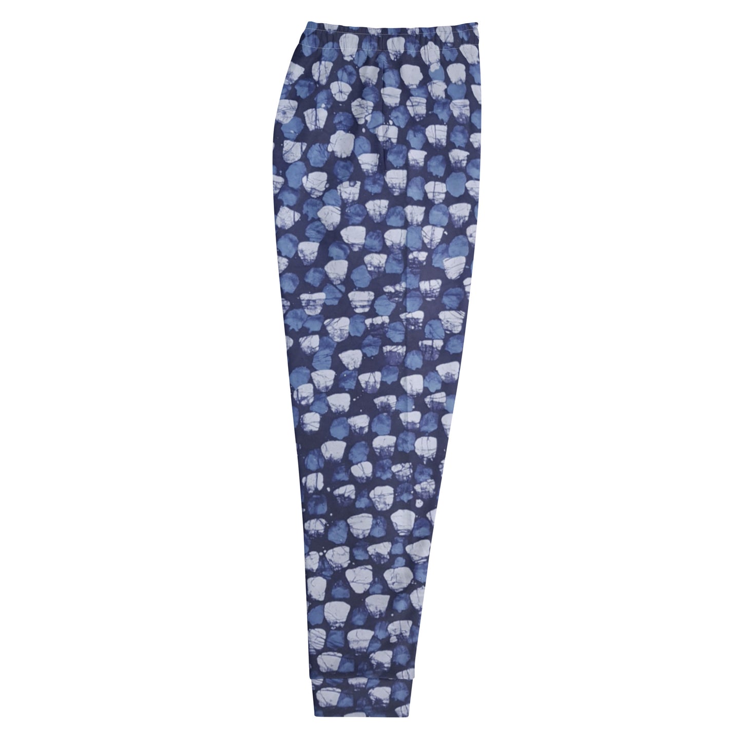 Blue Dotted Adire Men's Joggers