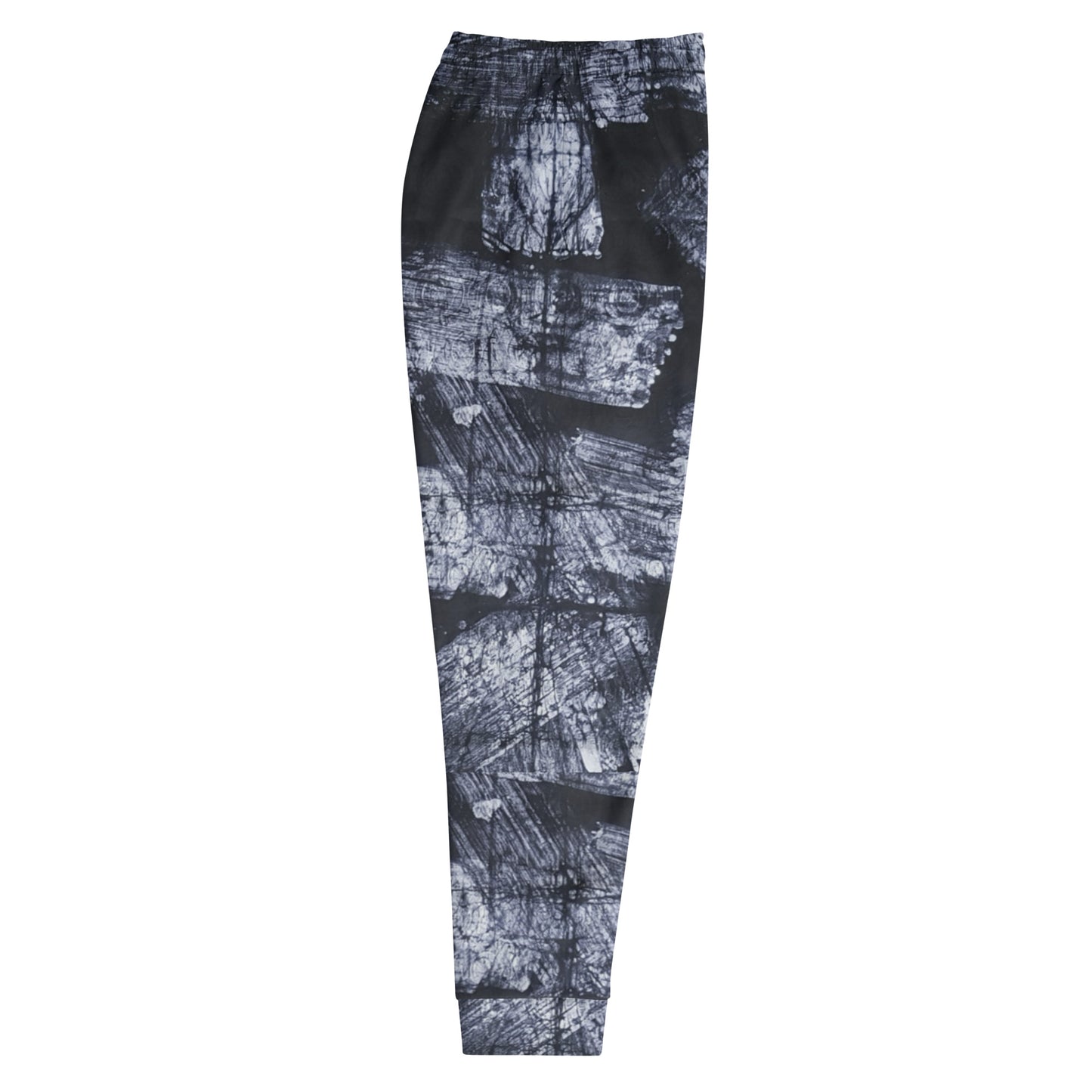 Dark Blue And White Adire Men's Joggers